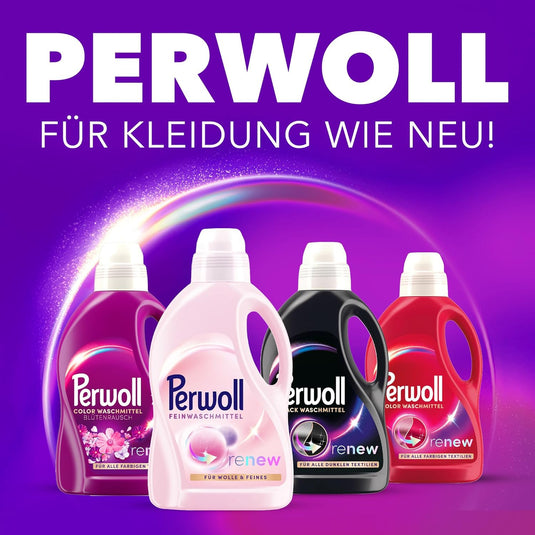 Perwoll Renew Wool & Fine Fabric Care Lessive liquide pour laine, soie et tissus fins (1 x 21 charges de lavage)