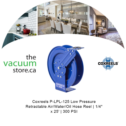 Coxreels P-LPL-125 Low Pressure Retractable Air/Water/Oil Hose Reel – The  Vacuum Store